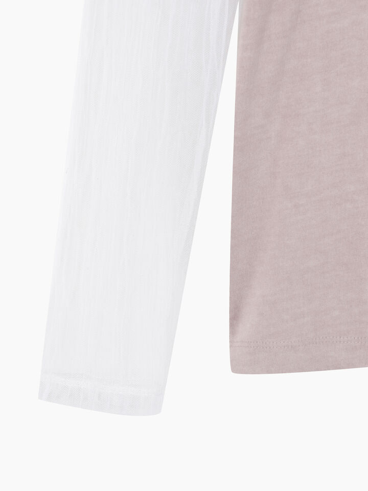 T-SHIRT L/S - sisley k long sleeve t-shirt - Soft Pink | Sisley K image number 4